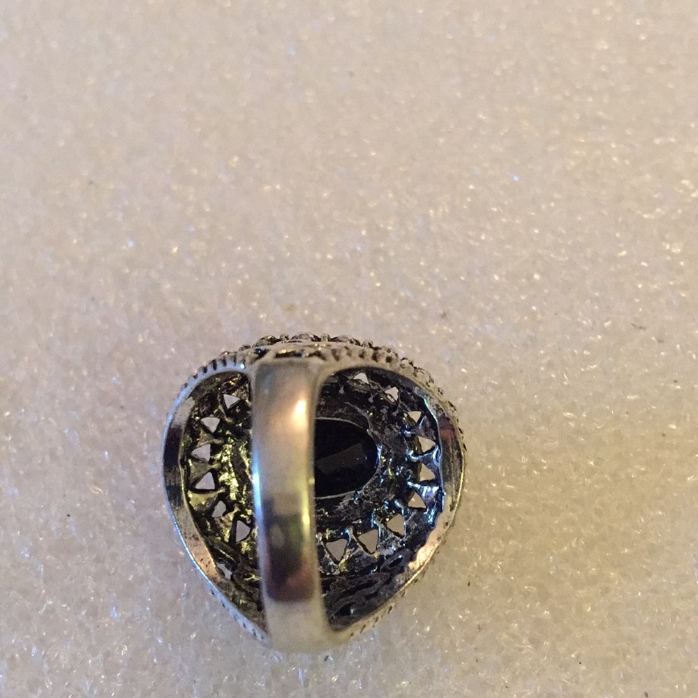Faced onyx ring - Picture 2 of 4